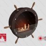 Настенный биокамин Lux Fire "Капитан 500 Н" XS (коричневый) фото 1