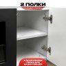 Тумба под ТВ с биокамином SteelHeat LIVORNO IMPULSE 140 см (корпус серый / фасады серый бетон) фото 5