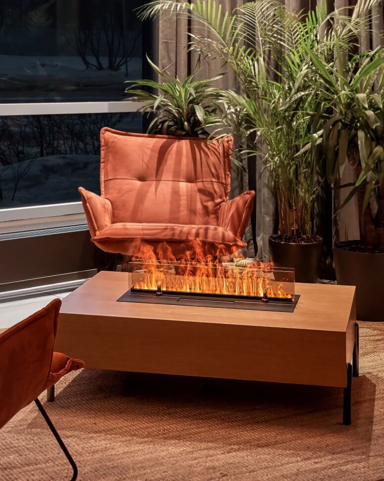Электрический паровой очаг Schones Feuer 3D FireLine 600 черный