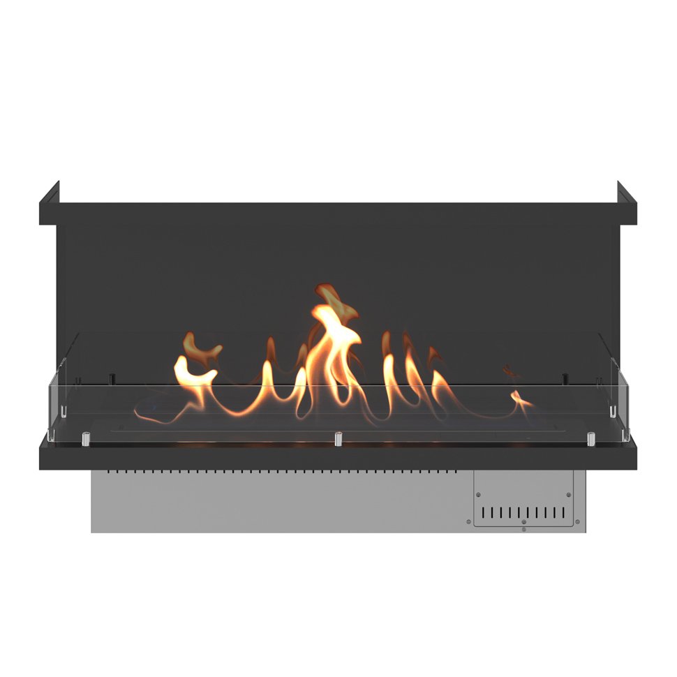 Автоматический фронтальный биокамин SteelHeat PREMIUM 1100