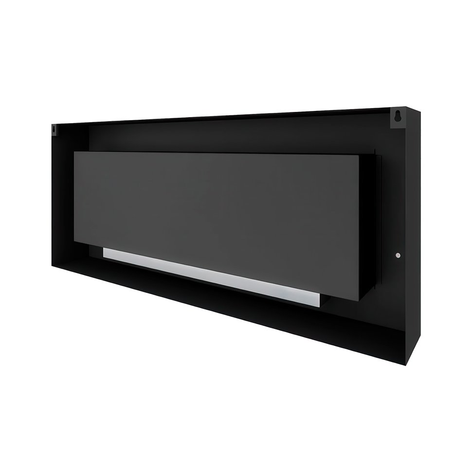 Биокамин SteelHeat WALL GRAND 1500 черный