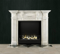 Биокамин в мраморном портале Firezo Stellato, стандарт
