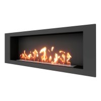 Биокамин встраиваемый SteelHeat LONG 1500