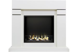 Биокамин в портале Firezo Lindos Белый, стандарт