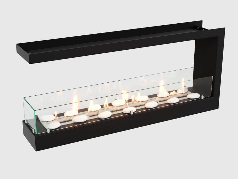 Встроенный биокамин Lux Fire Торцевой 1090 S